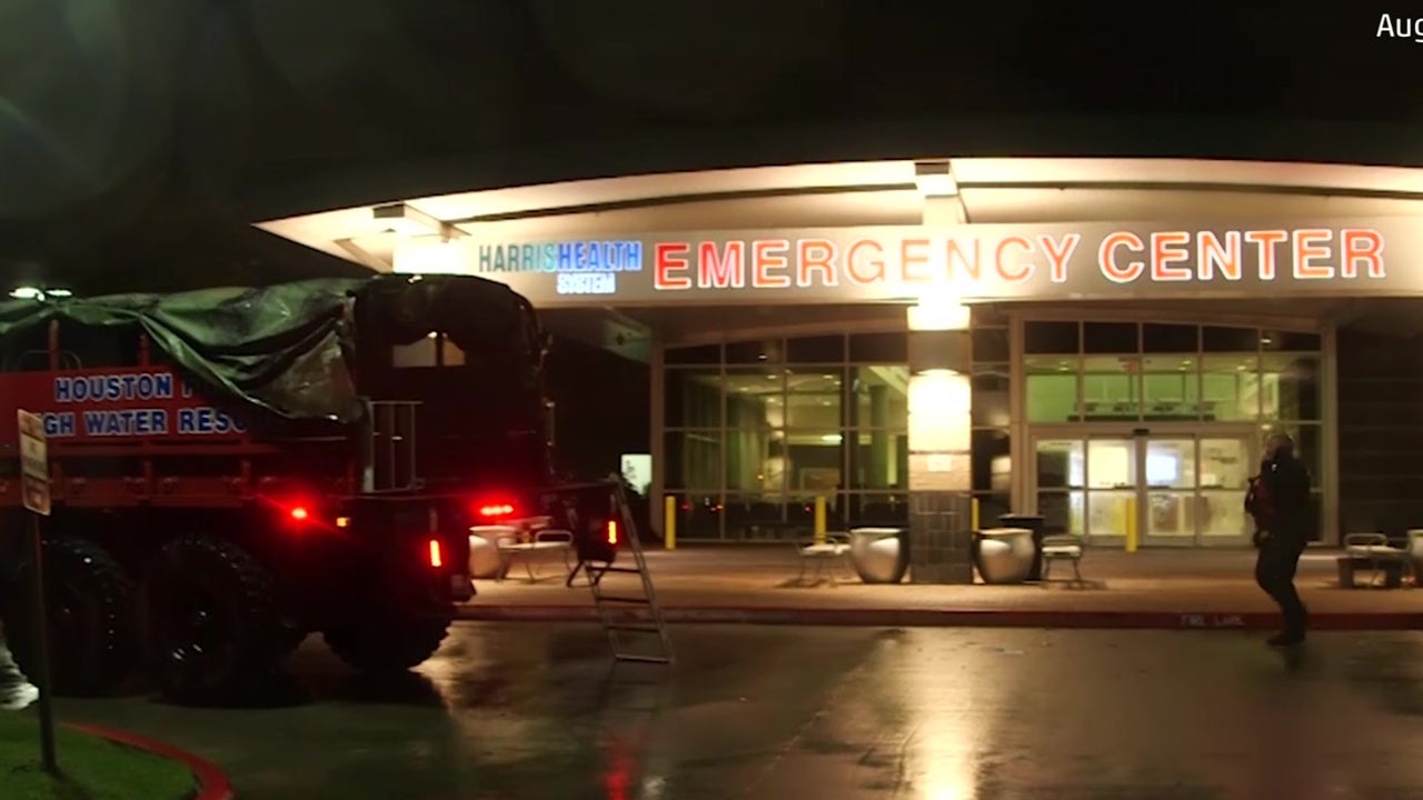 Fire Dept. Rescues People in Houston