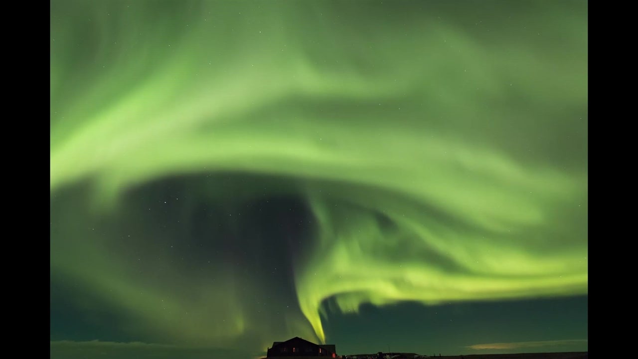 Stunning Video of Northern Lights Above Iceland