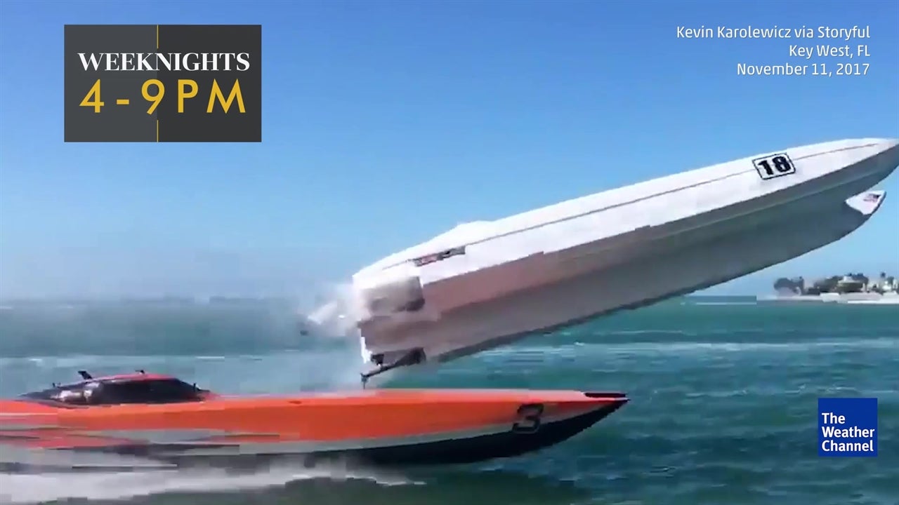 crash boat weather powerboat crash stuns onlookers the weather channel crash boat weather powerboat crash stuns onlookers the weather channel
