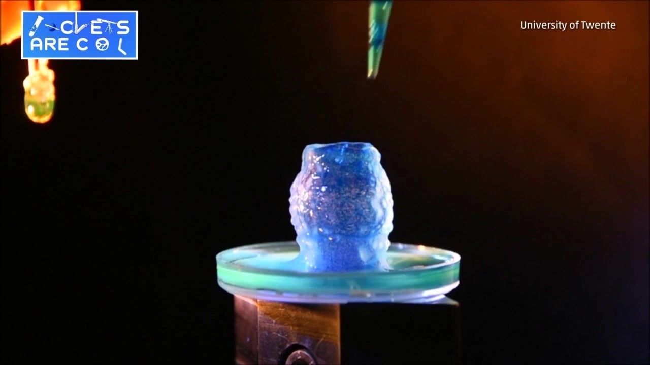 Scientists Print 3D Structures with Living Cells