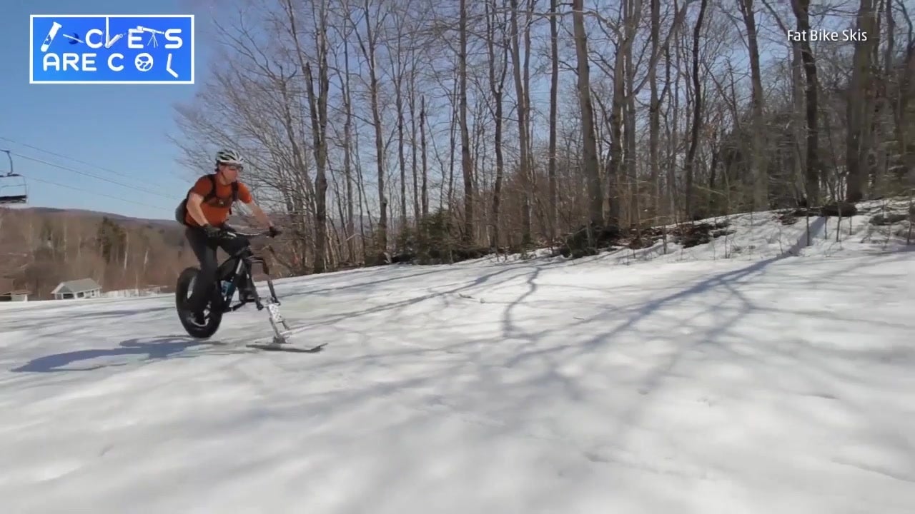 New Winter Sport is Skiing on Wheels