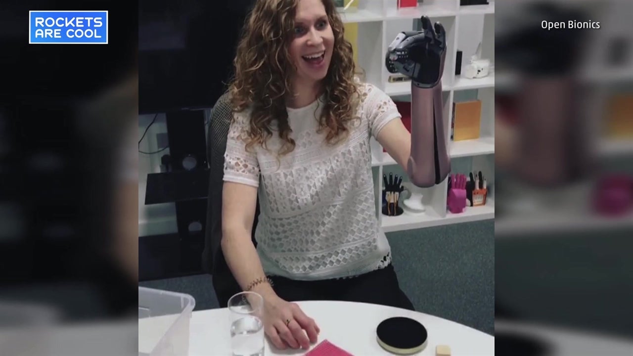 Paralympian Catches Ball with Bionic Arm