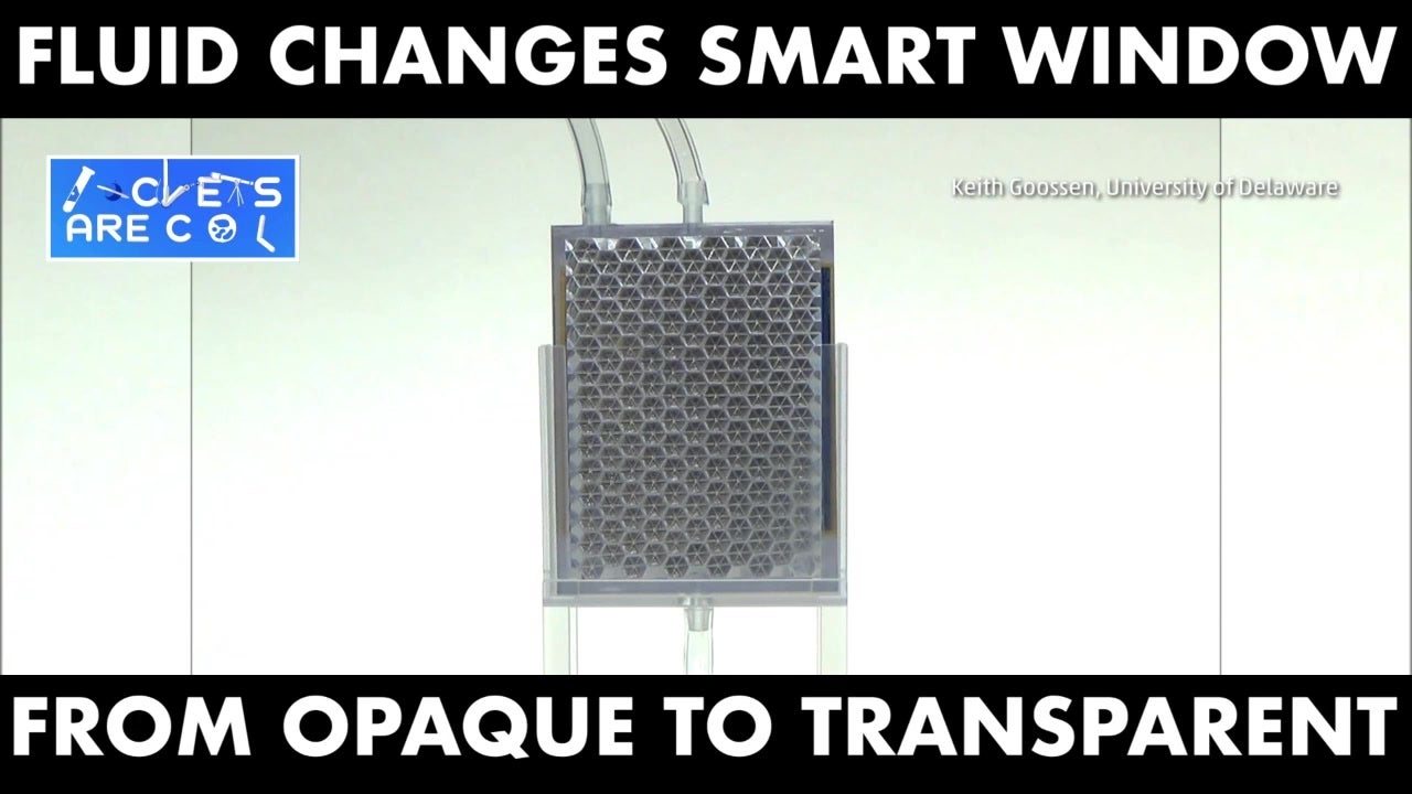 Smart Window Turns Transparent with Fluid