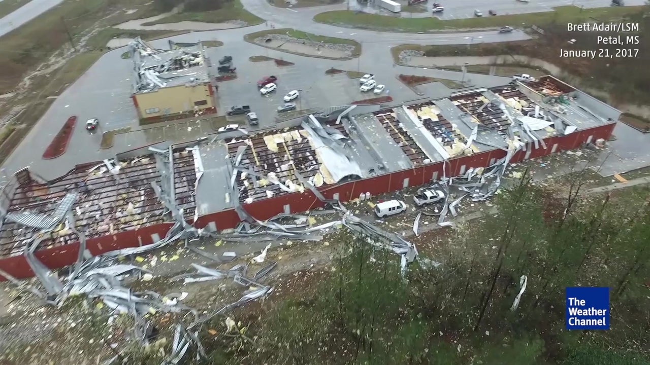 See It Drone Flies Over Tornado's Path