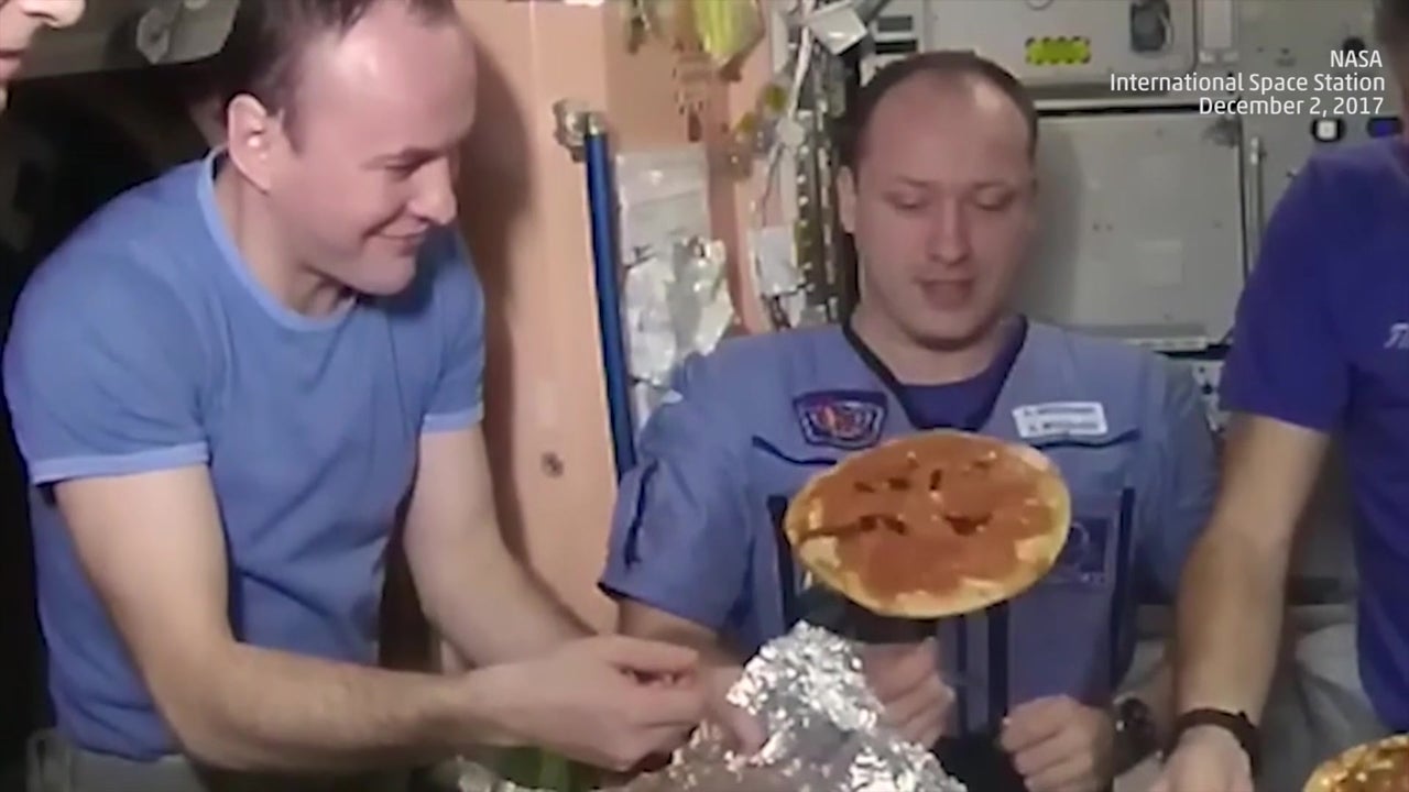 A Space Station Pizza Party