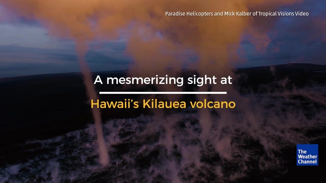 mesmerising vortices form at hawaiis kilauea volcano the weather how did kilauea form