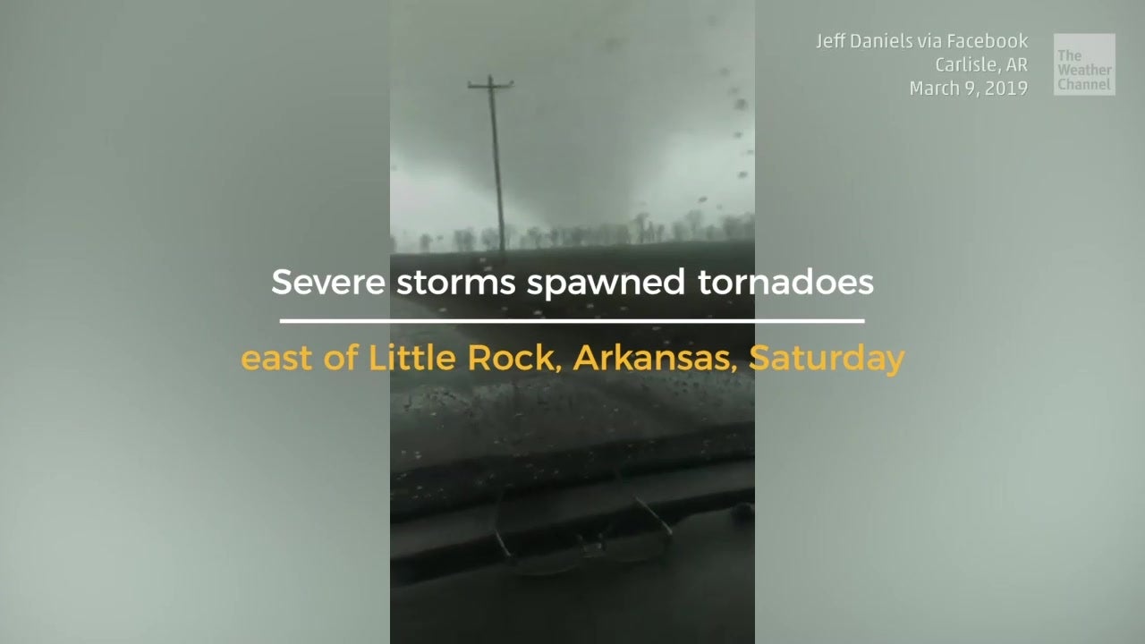 Ominous Scenes in Arkansas Videos from The Weather Channel