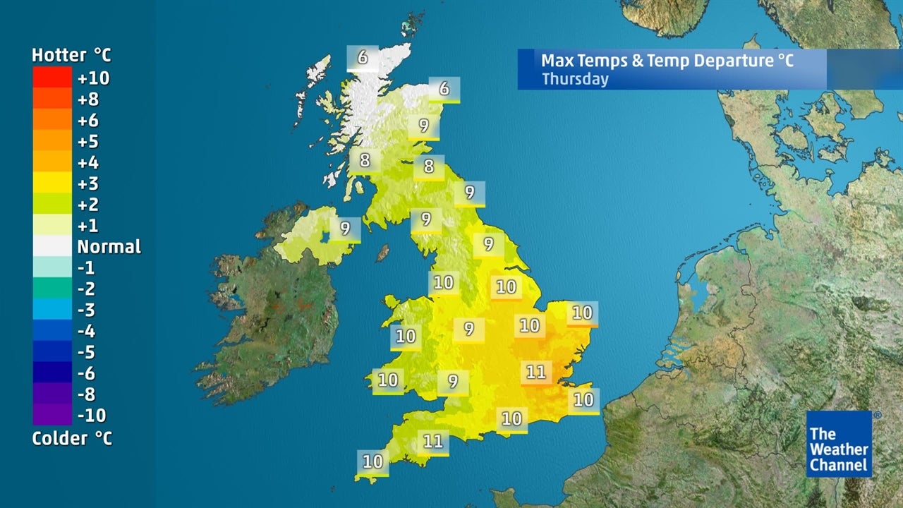 Temperatures Staying Above average For Next Few Days Videos From The
