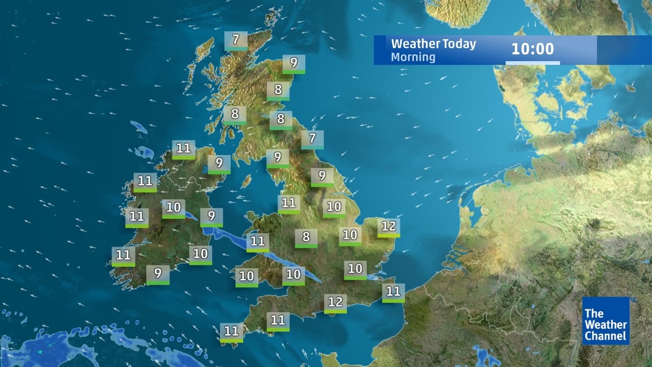 Detailed UK weather forecast for April 8 Videos from The Weather Channel