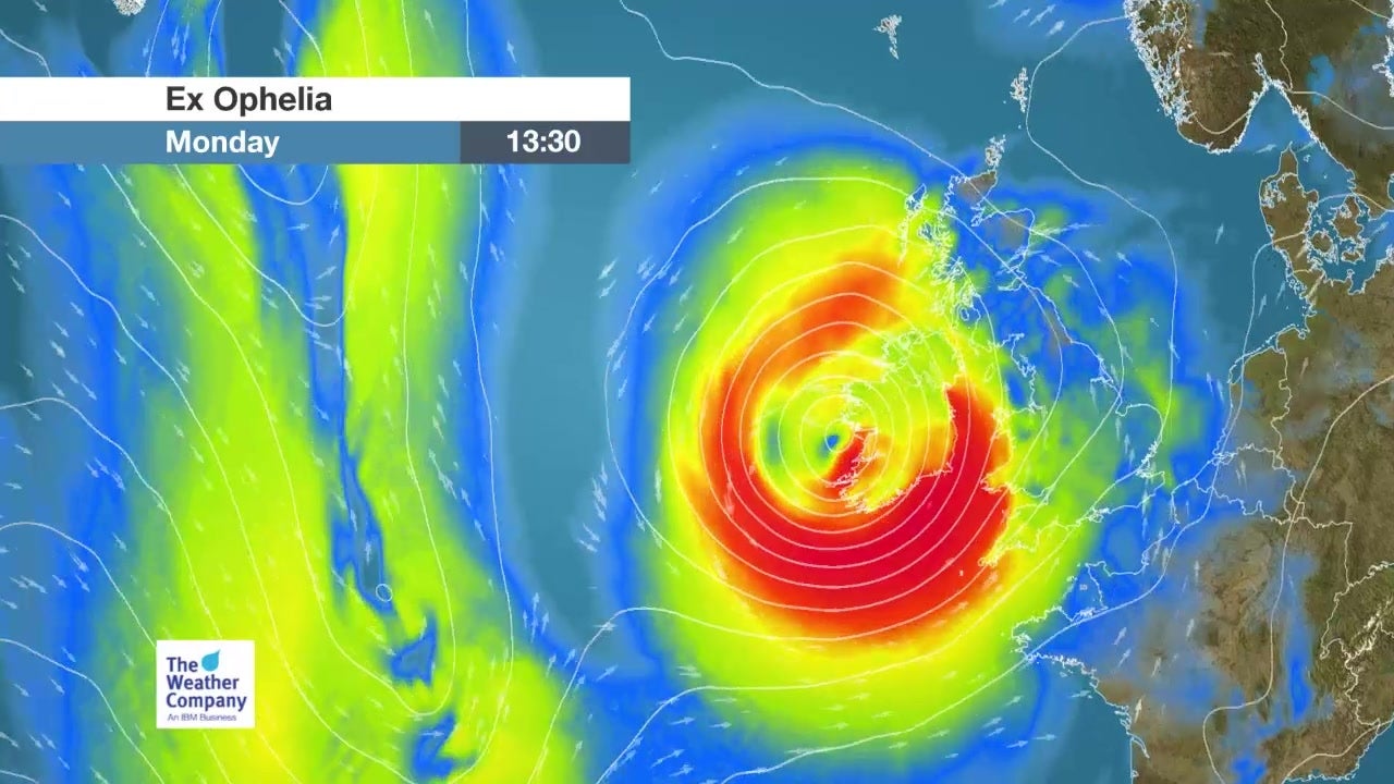 Tracking Ophelia's Path Videos from The Weather Channel