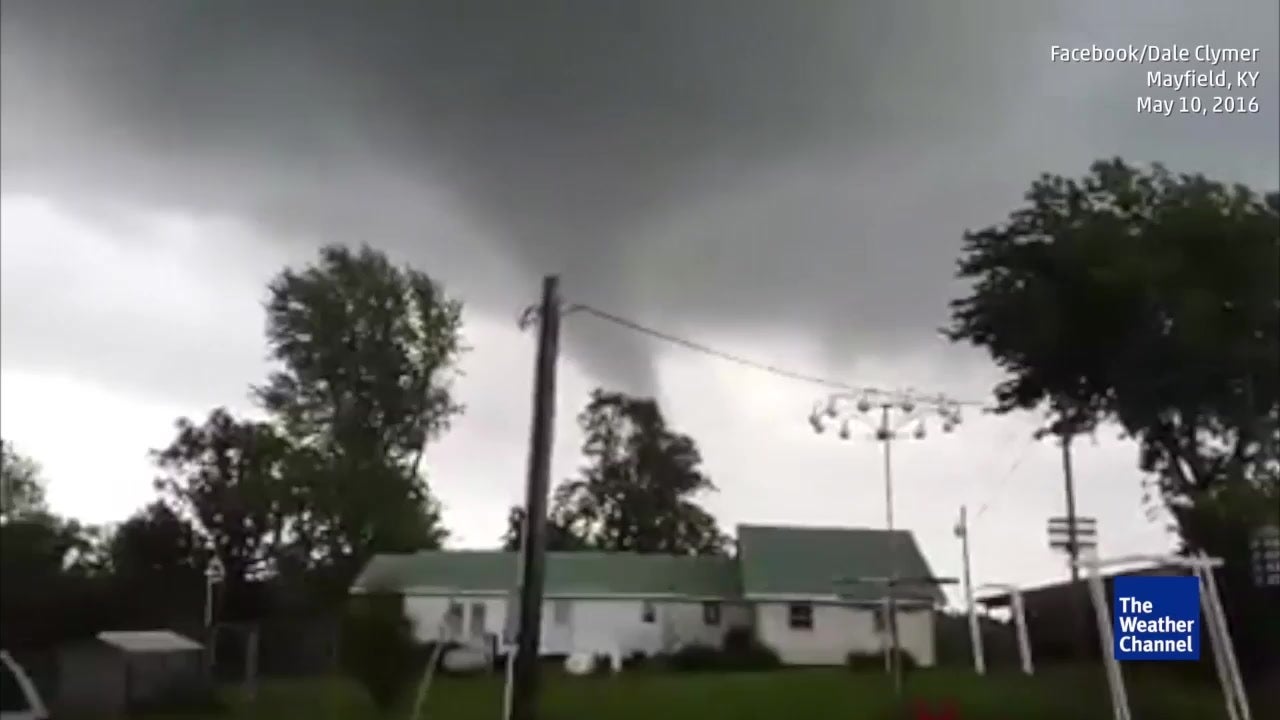 Tornado Spotted in Mayfield, Kentucky Videos from The Weather Channel