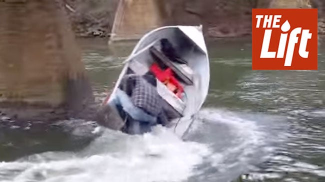Man Sits on Boat Motor, Falls into River