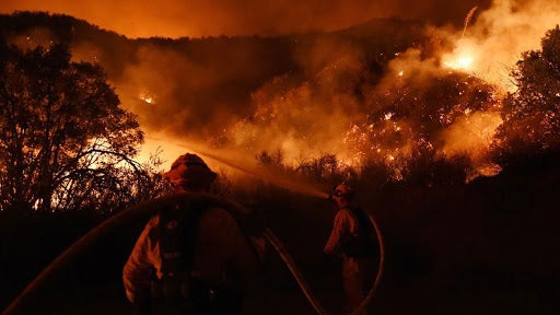 Two Wildfires Burning in California