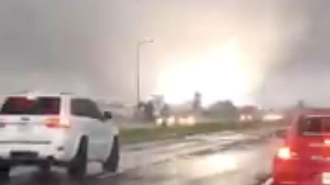 Watch Huge Tornado Touch Down