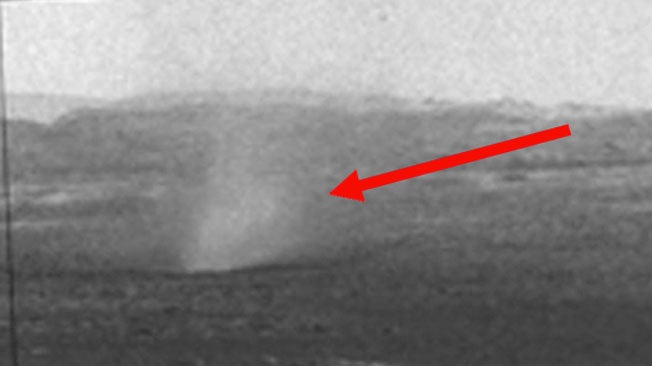 Curiosity Rover Spots Dust Devils on Mars