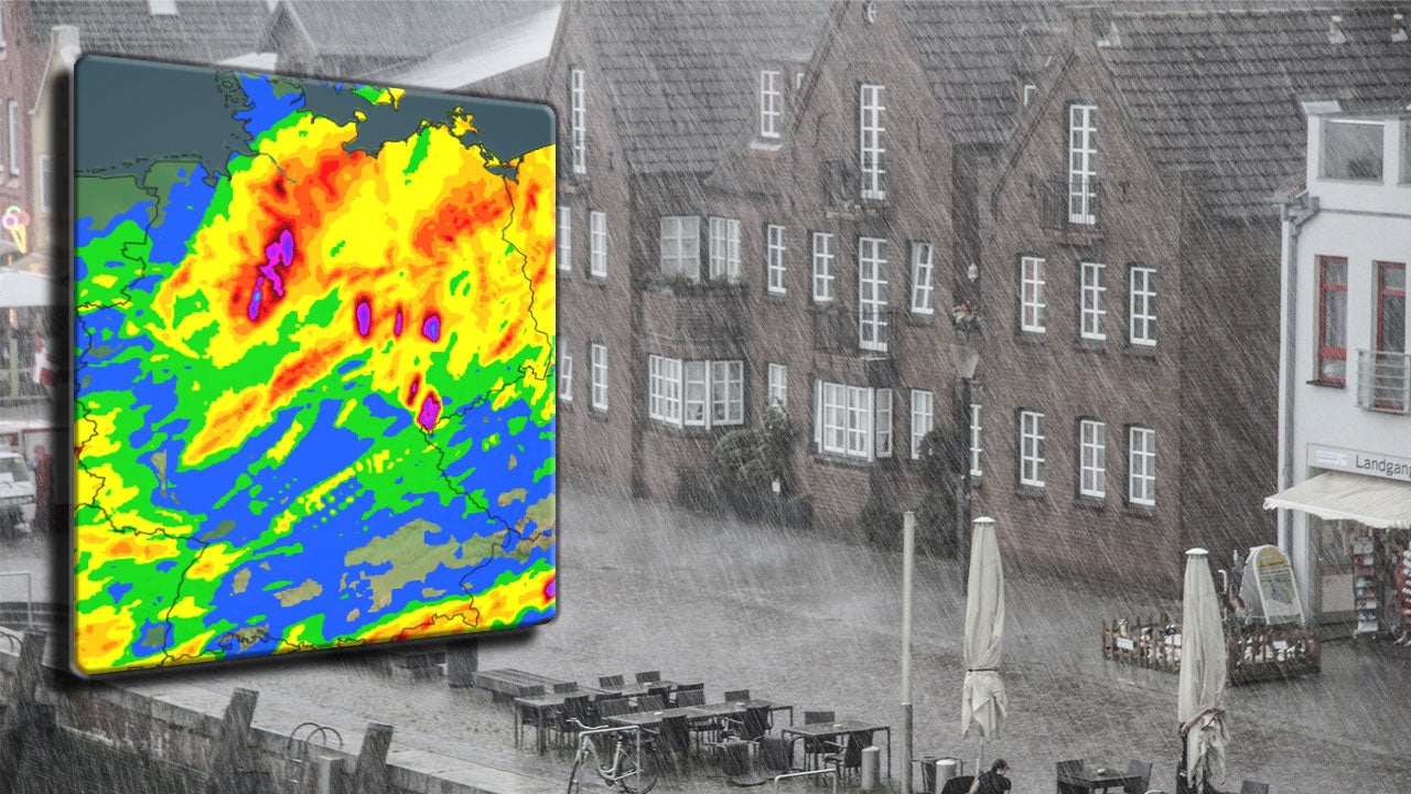 Hier wird es nass Gewitterregen im Norden Videos from The Weather
