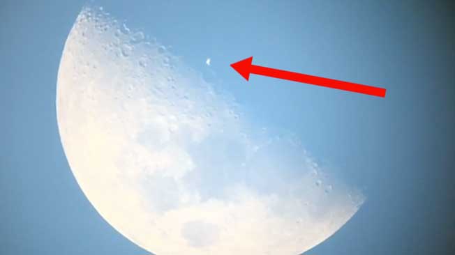 Watch ISS Cross Face of Moon